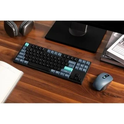 Keychron B33 Keyboard and BM25 Mouse Wireless Combo 80% TKL Black Green - Arabic Layout
